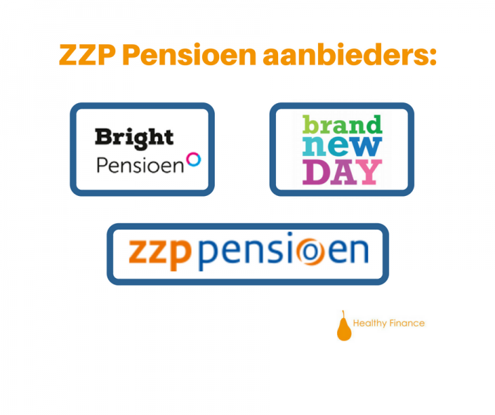 Pensioenaanbieders voor ZZP'ers (BrandNewDay, BrightPensioen en ZZP Pensioen van Loyalis)